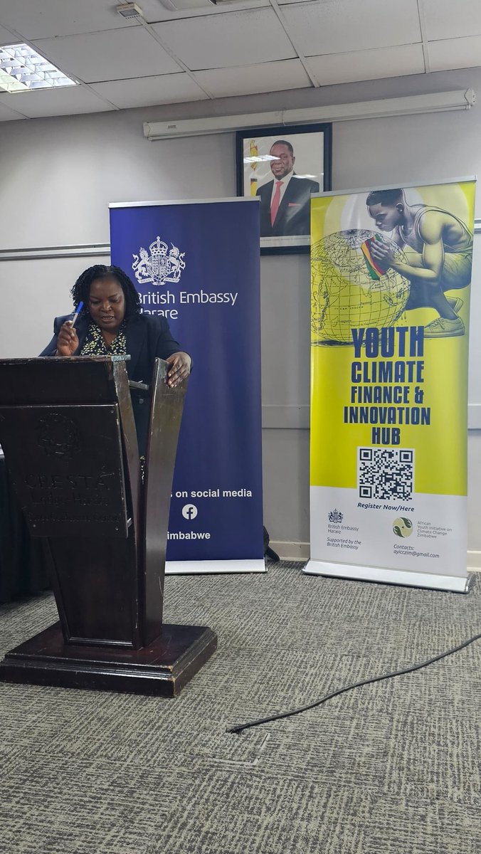 AyiccZim's tweet photo. Today we launched the Climate Finance and Innovation Hub with support from @UKinZimbabwe . This platform will bridge the gap between climate innovators and accessing climate finance. Innovators will also benefit from skills development and training. Stay tuned for more infor https://t.co/Ou5FszAGKv