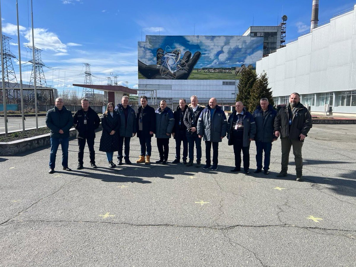EBRD's tweet photo. The New Safe Confinement represents the world's largest ever international collaboration on nuclear safety. We are determined that over a decade of joint work is not put in jeopardy by this reckless attack. #Chornobyl 

@evansovich @BalthasarLinda1 @tuerkner https://t.co/vxepuik1aF