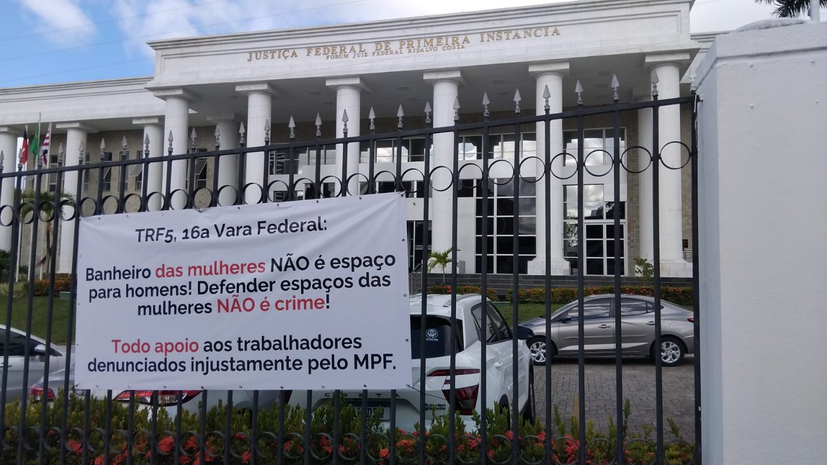 MATRIAoficial's tweet photo. Terminaram as oitivas de testemunhas no caso dos trabalhadores que estão sendo perseguidos pelo MP por questionar um homem no banheiro feminino da UFPB. Conseguimos fornecer uma defesa séria e pautada nos fatos graças a ajuda de todos os doadores 1/ https://t.co/6Aq9hl8FRH