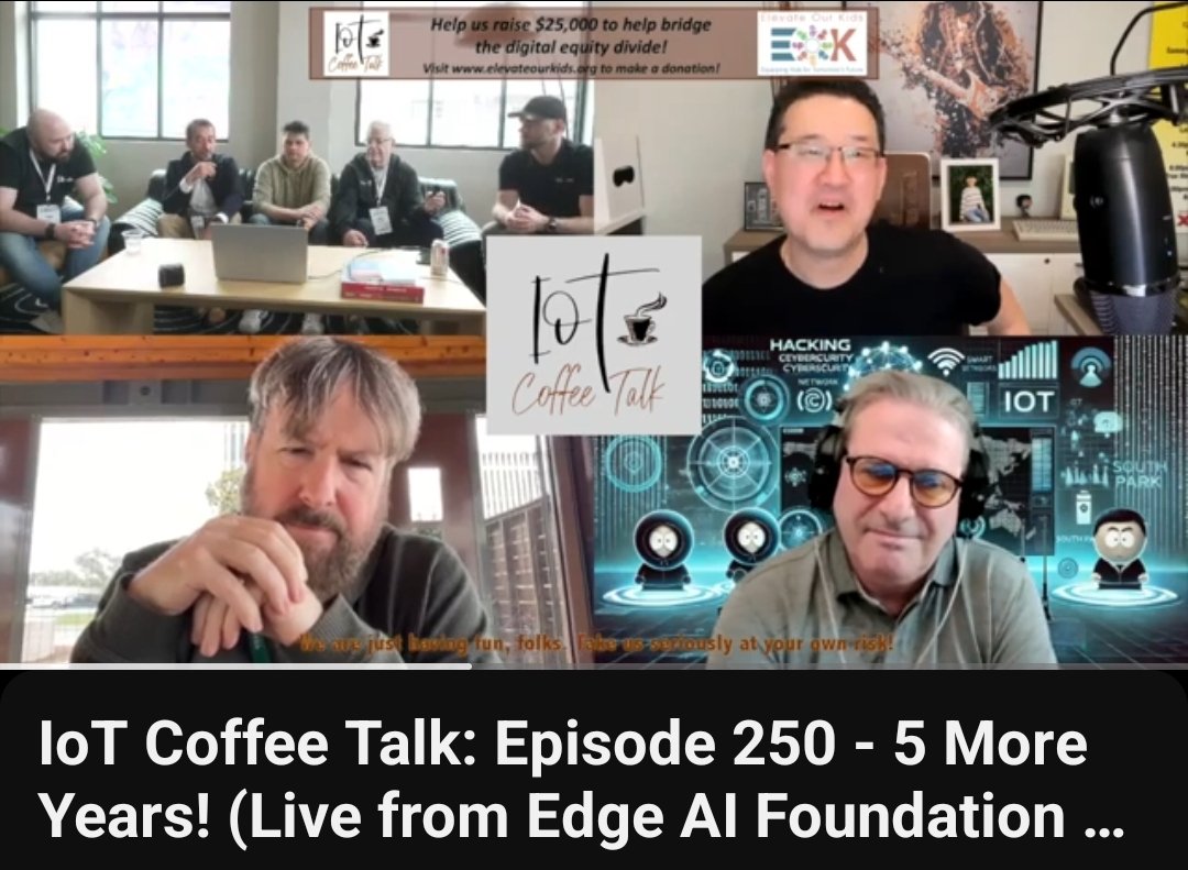 youtu.be/s-1vVinffkY?si…
🎶 🎙️  BAD KARAOKE! 🎸 🥁  "Birthday", #Beatles
🐣 250 episode &amp; 5-yrs later
🐣 #EdgeAI Foundation crew
🐣 The value of AI,.... persistent observability. Yeah, IoT
🐣 If getting to good AI means...
🐣 Rick was right about #AI but wrong abt IoT Coffee Talk