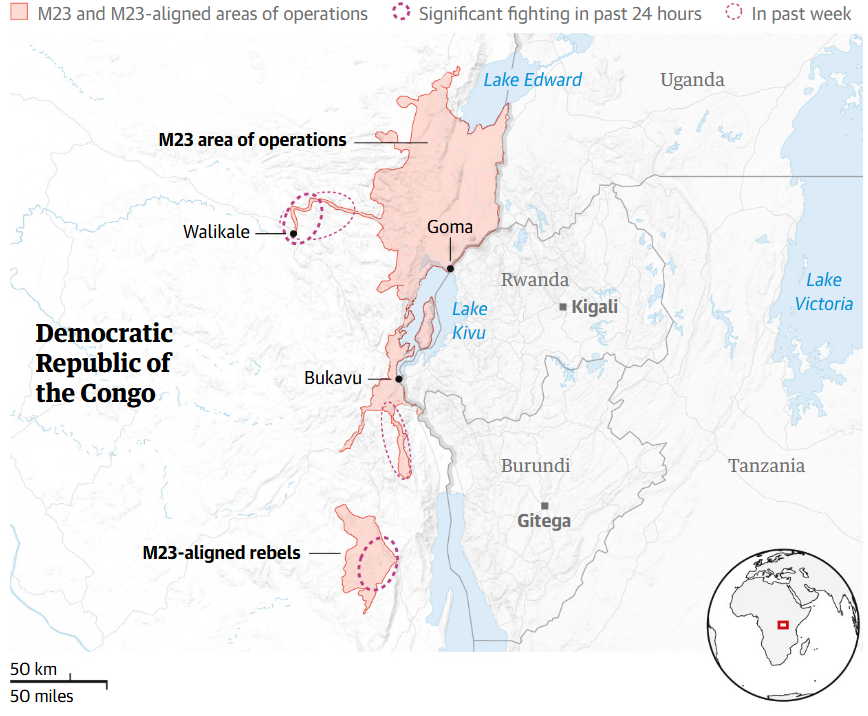 AmericanGeo's tweet photo. Read Today's Top Headlines with our #DailyGeo News Blast: 🌍#DRC: M23 Captures Mining Town 🌎#mexico: "Extermination Camp" Unveiled 🌎#world: U.S. Falls in Happiness Report

Read more here: https://t.co/5trU7JnXHp

#M23 #Congo #mining #mexico #maps https://t.co/gtcrb3h84P