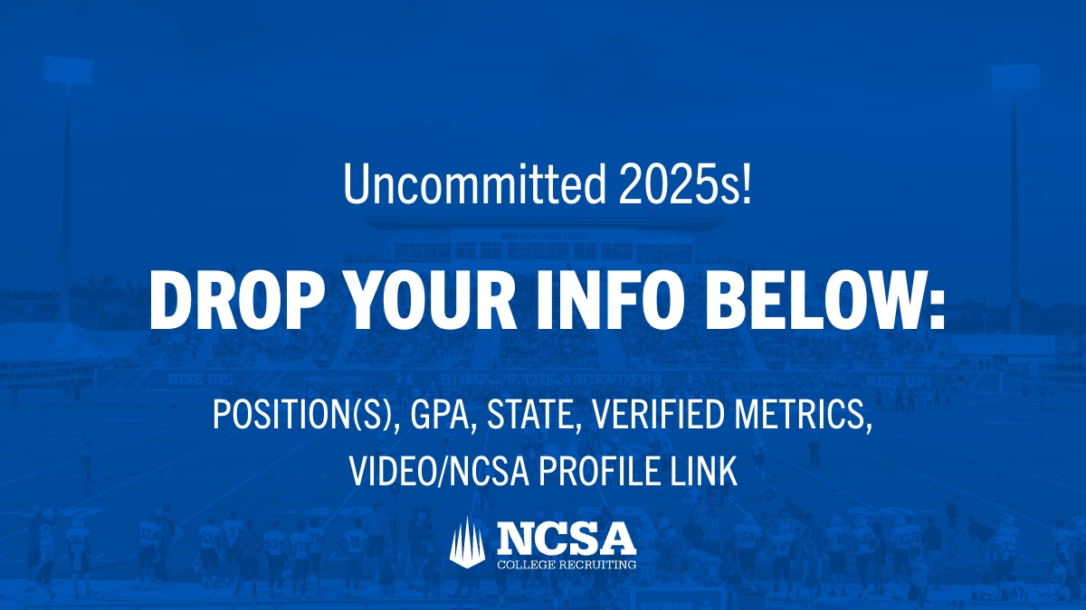 NCSA seniors who are looking for a college to pick you up in your spring season drop your information below!