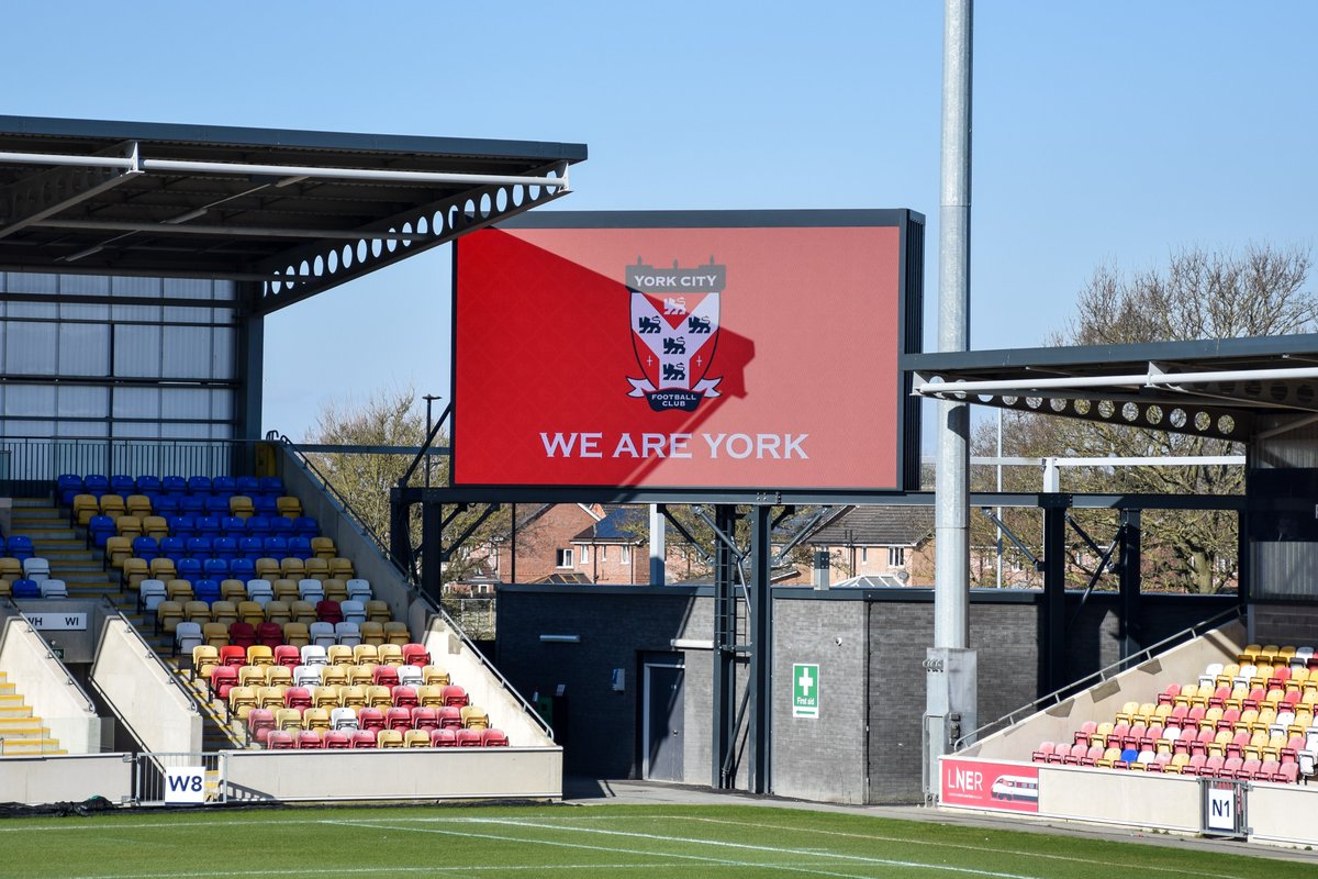 York City FC (@yorkcityfc) on Twitter photo 🤩 Next weekend's game against Wealdstone will see our first game with the brand NEW LED screen installed at the LNER Community Stadium!
#YCFC🔴🔵 | <a href="/YorkSMC/">York Stadium</a> 🤩 Next weekend's game against Wealdstone will see our first game with the brand NEW LED screen installed at the LNER Community Stadium!
#YCFC🔴🔵 | <a href="/YorkSMC/">York Stadium</a>