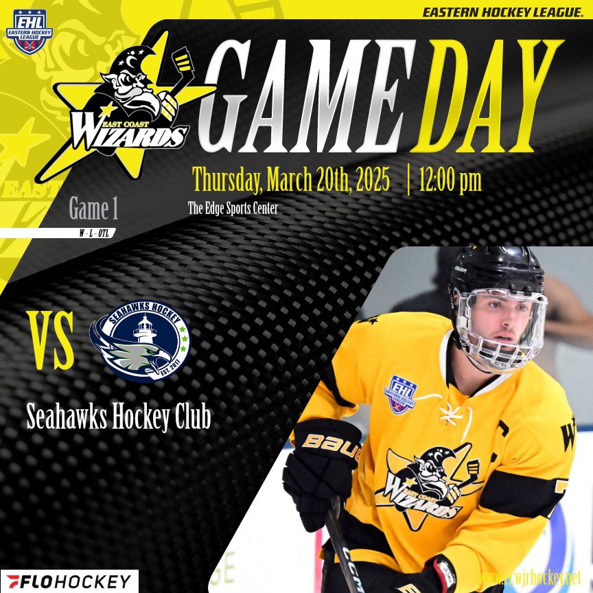 Playoff hockey. Nothing like it.

🆚 <a href="/Seahawks_HC/">SEAHAWKS H.C_EHL</a> (Game 1)
🏟️ The Edge
⏰ 12:00 PM
📺 <a href="/FloHockey/">FloHockey</a>

#BringTheMagic | #EShow