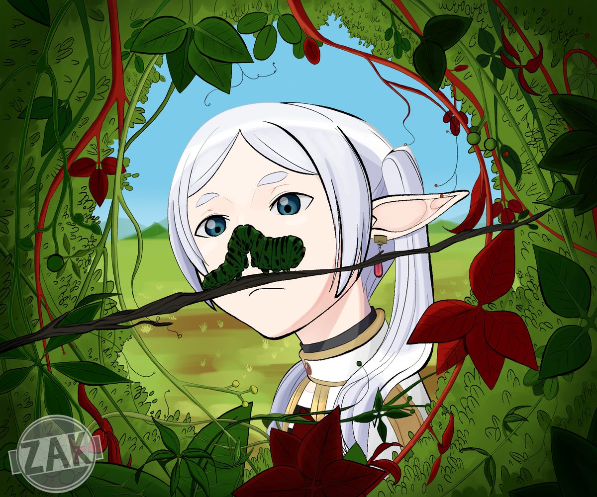 me tardé mas de una semana pero finalmente lo terminé, me gustó hacer profundidad usando valores y modos de capa.
#フリーレン #フリーレンFA #frieren #fanart #frierenfanart