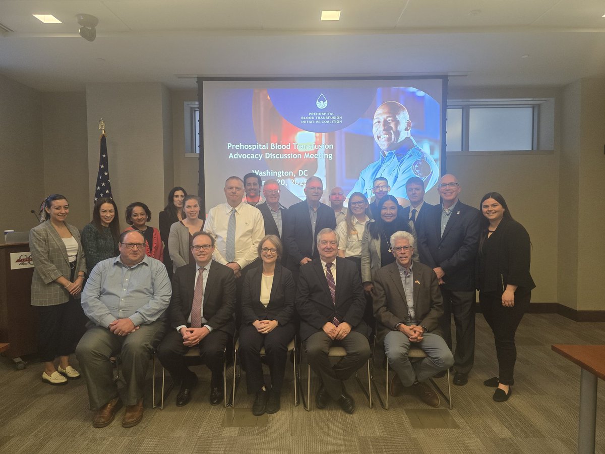 Live from Washington, DC, some familiar faces hosted the prehospital blood coalition meeting. Lots of important work on prehospital care is happening everyday! 🩸
