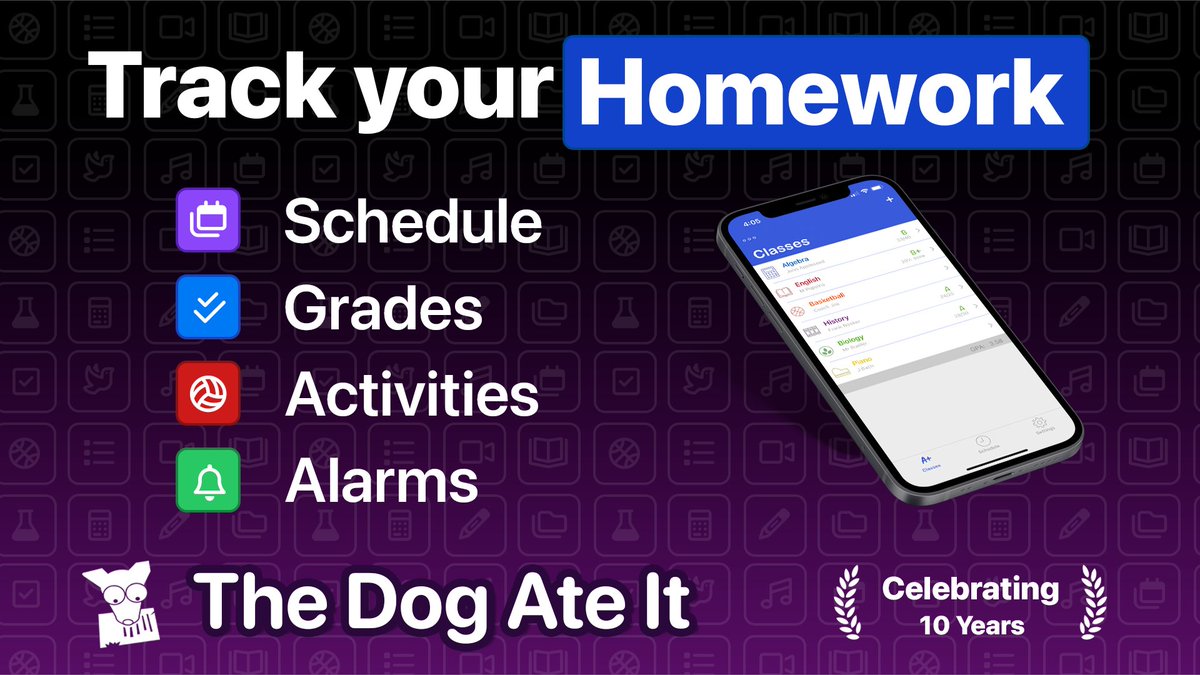 Birdsoft's tweet image. We gave 'the dog' a little love. Check out the updated iPhone Homework Tracker for busy students.

apps.apple.com/us/app/homewor…