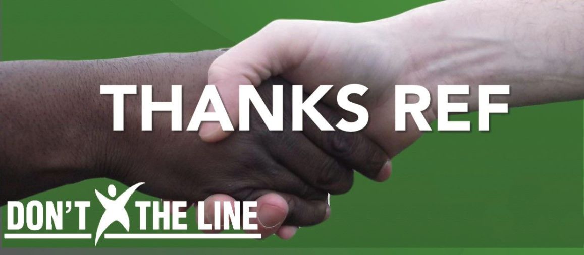 DXTL's tweet photo. April 12th and 13th, we are proud to announce the DXTL National REFspect Awareness Weekend will take place, So kids! how could teams get involved and make referees feel more welcome and wanted on your game, we would love to hear from you mal@dontxtheline.com #ThanksRef https://t.co/0b2O5AvkvS