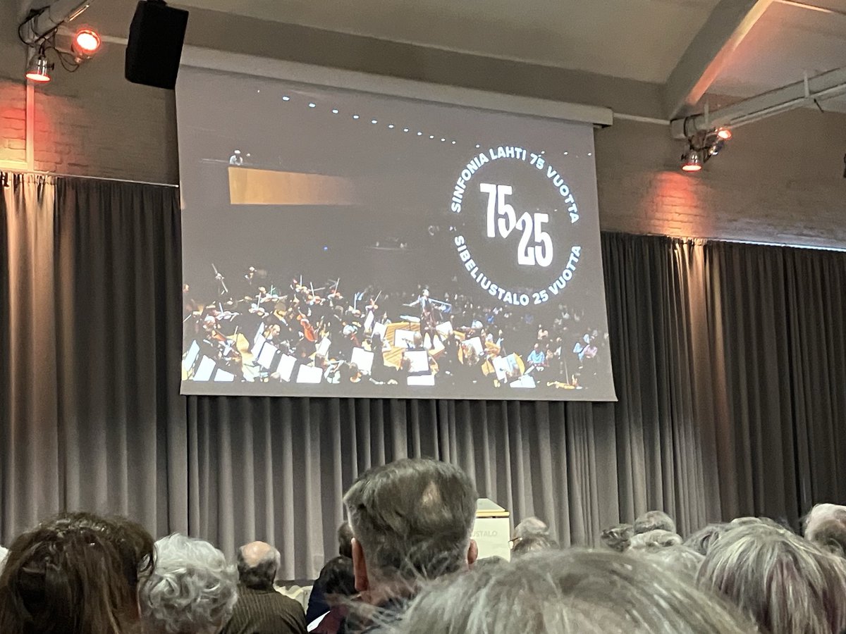 ⁦<a href="/lahtisymphony/">Lahti Symphony Orchestra - Sinfonia Lahti</a>⁩ 75 vuotta 🥂🍾⁦<a href="/Sibeliustalo/">Sibeliustalo</a>⁩ 25 vuotta 🌹