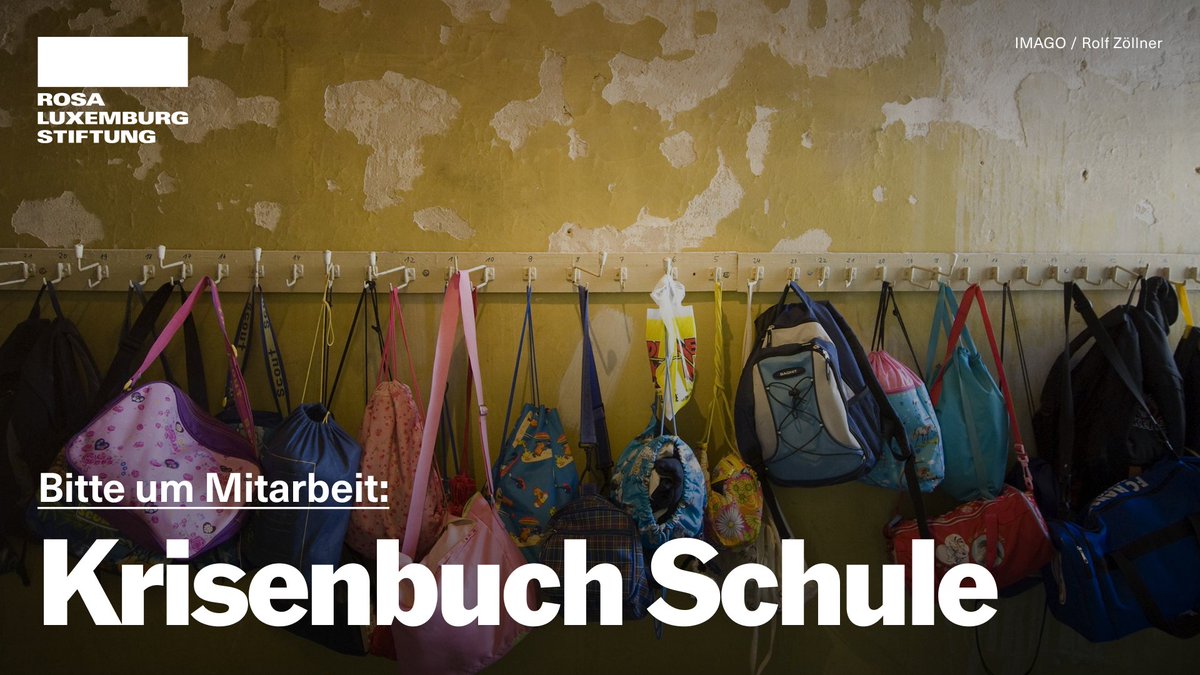 rosaluxstiftung's tweet image. ❗ Krisenbuch #Schule ❗ 

Du arbeitest an einer Schule, bist Schüler*in oder Elternteil? Du hast selber erlebt, wie sich der Personal- und Ressourcenmangel im Alltag zeigt? Dann helfe uns, die Probleme zu benennen, die Missstände aufzudecken! 👇🧵

#twitterlehrerzimmer
#twlz