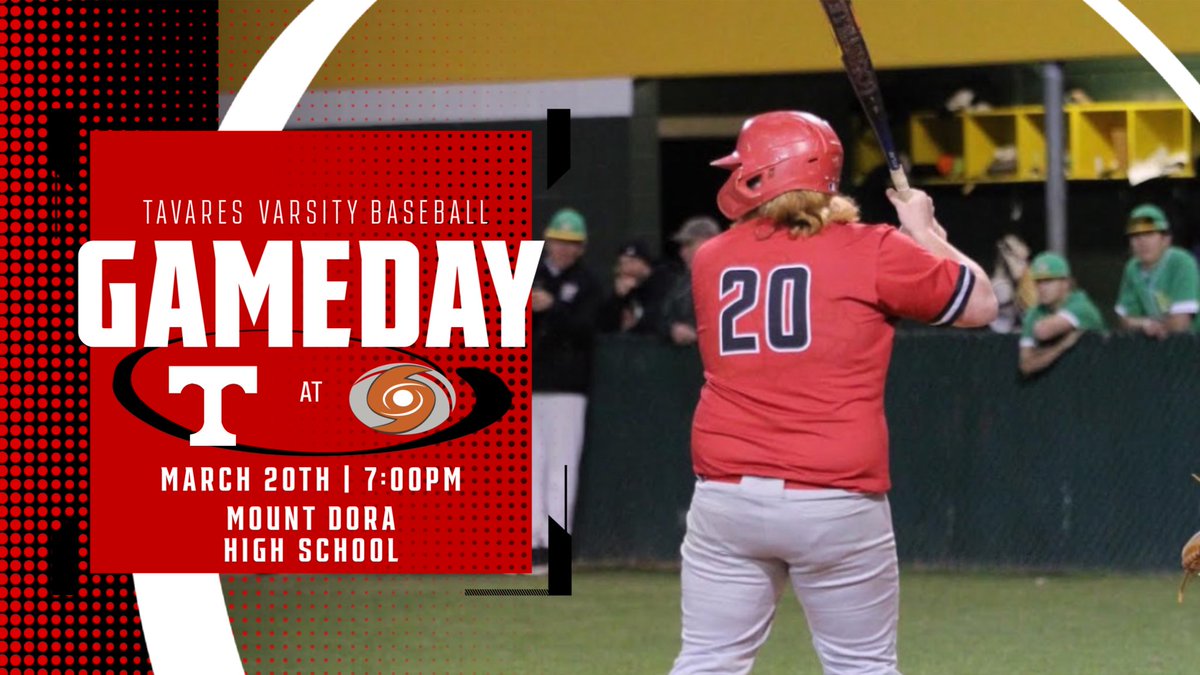 ‼️GAMEDAY‼️

The Dawgs look to end the week strong as they aim to even the series with Mount Dora tonight! 🔴⚪️

🆚: THS @ MDHS
⏰: JV 4:00 PM/Varsity 7:00 PM
📍: Baker Field