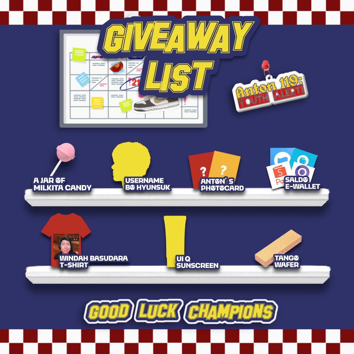 ᅠ
They said saying goodbye to teenage years is bittersweet, but we’re making it exciting with a special 𝗴𝗶𝘃𝗲𝗮𝘄𝗮𝘆! What’s a better way to welcome adulthood than by sharing the joy? Some lucky winners will take home amazing prizes—could it be you?
ᅠ