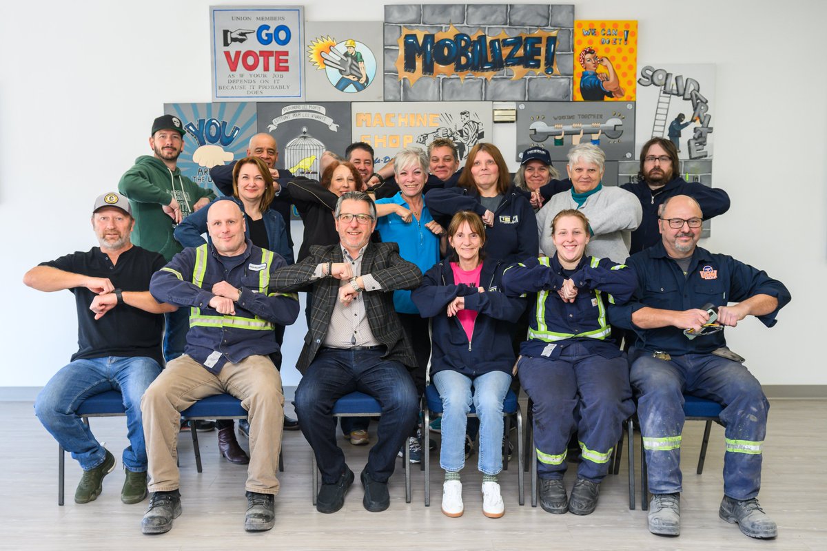 CanadianLabour's tweet photo. Yesterday, @PresidentCLC &amp; Exec VP @LarryRousseau stood with @SteelworkersCA in Hawkesbury, speaking out for Ivaco Steel Mill workers. With 150 already laid off due to US tariffs, workers shared their fears about an uncertain future. The gov’t must step up! #canlab #cdnpoli https://t.co/GfC4BevBt3