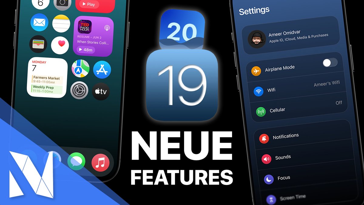 NilsHendrikWelk's tweet photo. #iOS19 kommt in wenigen Monaten, #iOS20 dauert noch bis 2026 📱📅 Doch jetzt schon kennen wir Features in beiden Updates dank der EU Kommission 🇪🇺 Die EU hat eine Liste mit Anforderungen an Apple gestellt 😳 Mehr im Video! 🚀 #Features 
--> https://t.co/ruxPujF3tR https://t.co/Q5oPpVtgom