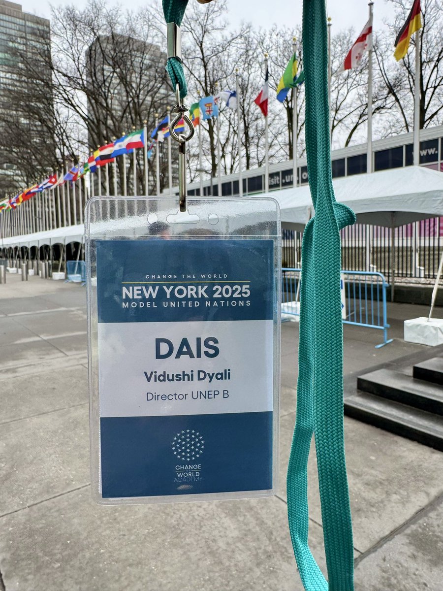vidushi_law's tweet photo. Let the fun begin! Staffing this years Change the World Model UN conference in NYC :)
Excited to hear youth from all over the world tackle global issues together, including AI regulation. Let’s see if they have better ideas than legislators! #CWMUN @diplomatici https://t.co/8hdJ25Bkn8