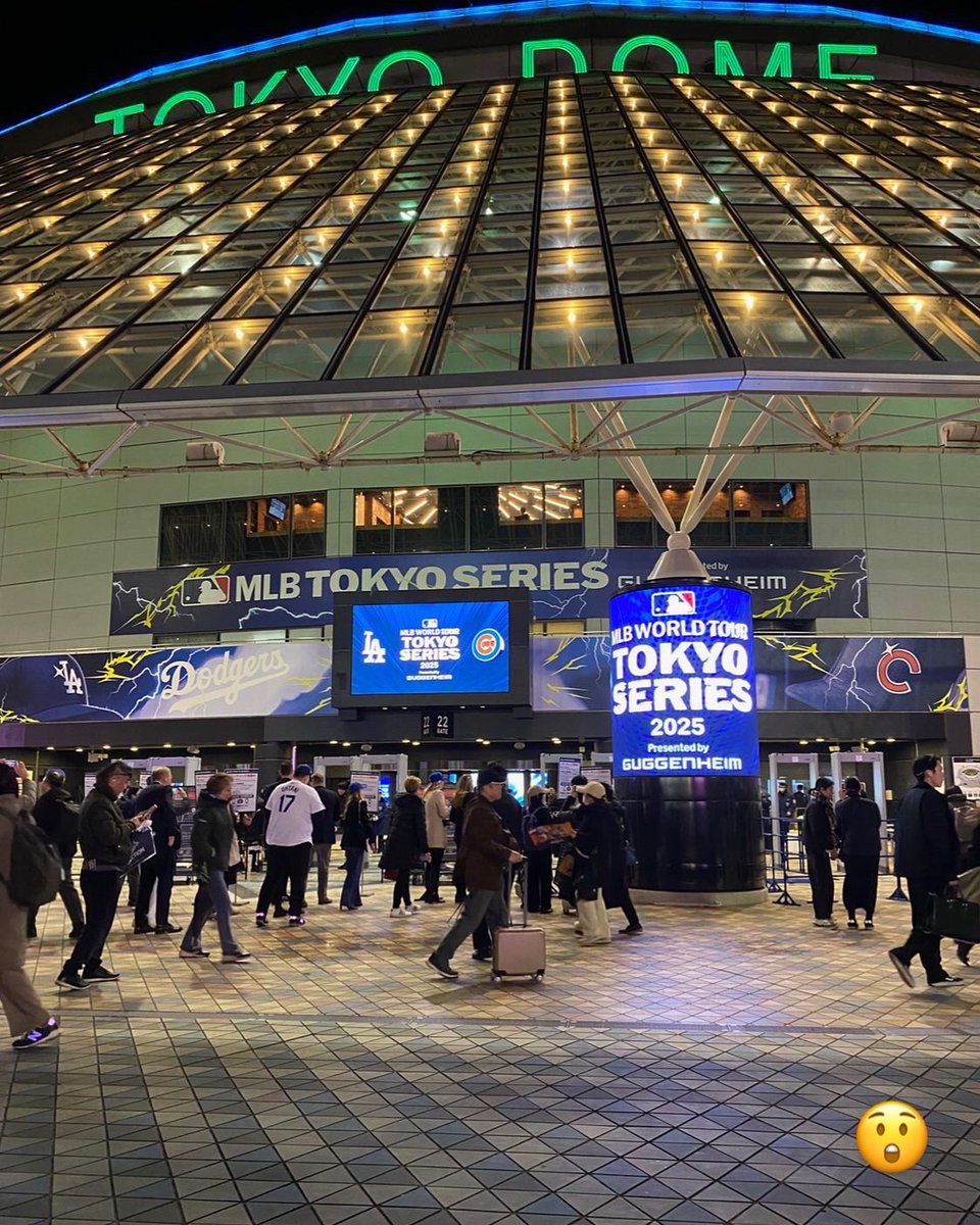 TokyomySpot's tweet photo. #Tokyoseries #Dodgers #Cubs #Tokyodome #MLB #東京シリーズ #ドジャース #カ��ス #東京ドーム https://t.co/yg8OcJGEYk
