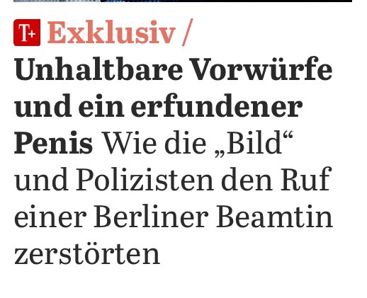 Dennis Buchner (@dennis_buchner) on Twitter photo Danke an <a href="/ak_hipp/">Ann-Kathrin Hipp</a> und den Kollegen Fröhlich für diese Recherche. Einmal mehr hat die #BILD einen Menschen vernichten wollen, eine junge gewerkschaftliche
aktive Polizistin. Ich schäme mich jeden Tag dafür, dass Berlin die Chefin von Döpfner und Co. zur Ehrenbürgerin gemacht hat. Danke an <a href="/ak_hipp/">Ann-Kathrin Hipp</a> und den Kollegen Fröhlich für diese Recherche. Einmal mehr hat die #BILD einen Menschen vernichten wollen, eine junge gewerkschaftliche
aktive Polizistin. Ich schäme mich jeden Tag dafür, dass Berlin die Chefin von Döpfner und Co. zur Ehrenbürgerin gemacht hat.