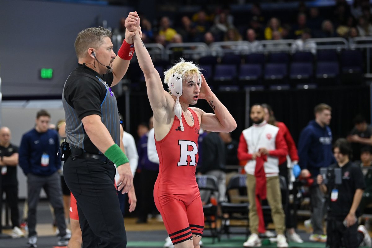 125 | (12) Dean Peterson will be on deck against (21) Antonio Lorenzo (Oklahoma) on Mat 7 when wrestling begins here at 12 p.m.

#RelentlessPursuit | #GoRU
