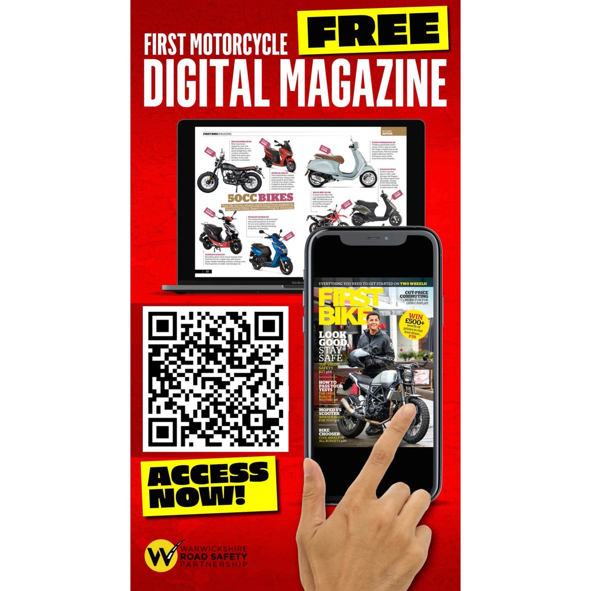 Looking for your first Bike?
🏍 👉
Read about how to look good and most importantly, stay safe on the roads in our free digital magazine, 'First Bike'
Available via the QR code or read online with the link below!
📖 👀
issuu.com/firstcar/docs/…