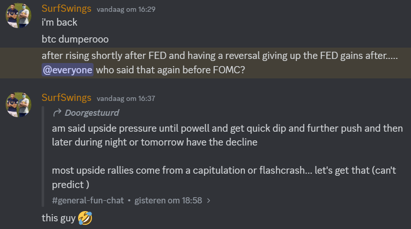 SurfSwings's tweet photo. Finally remembered my password again xD

Meanwhile u missed a whole lot. Here a snap.

Only thing we learned from CW is how to brag +20% pump after being down on most alts from CW era.

AAVE the asset we posted about held out strong. @SurfSwings predicts PA based on history+data. https://t.co/6HW8nc9gh5
