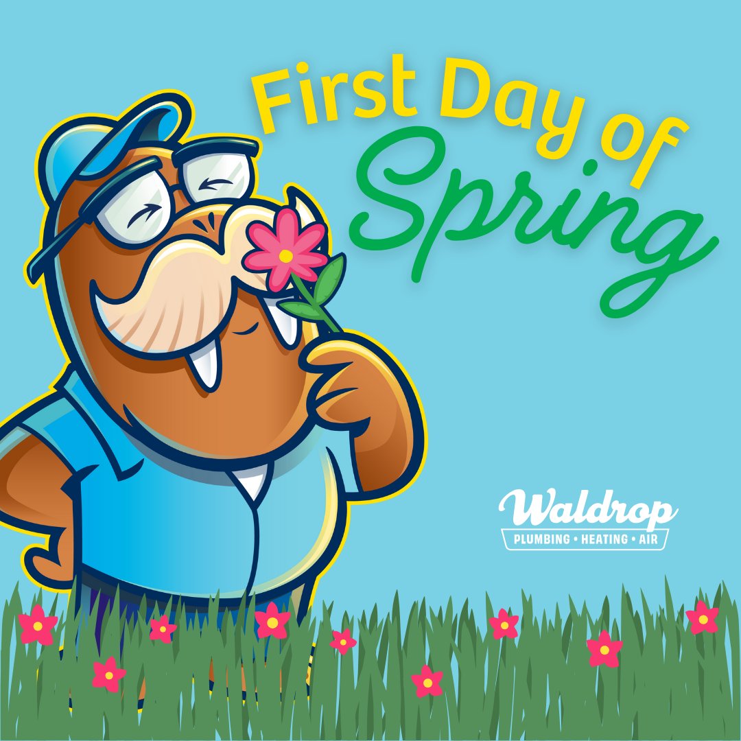 YallCallWally's tweet image. 🌸🌞 Spring has sprung, and Wally is stopping to smell the flowers! 🌞🌸

The first day of spring means warmer days, fresh blooms, and a perfect time to get your HVAC system ready for the season! 🌿❄️☀️

 #HelloSpring #WallyWelcomesSpring #SpringIntoComfort #YallCallWally