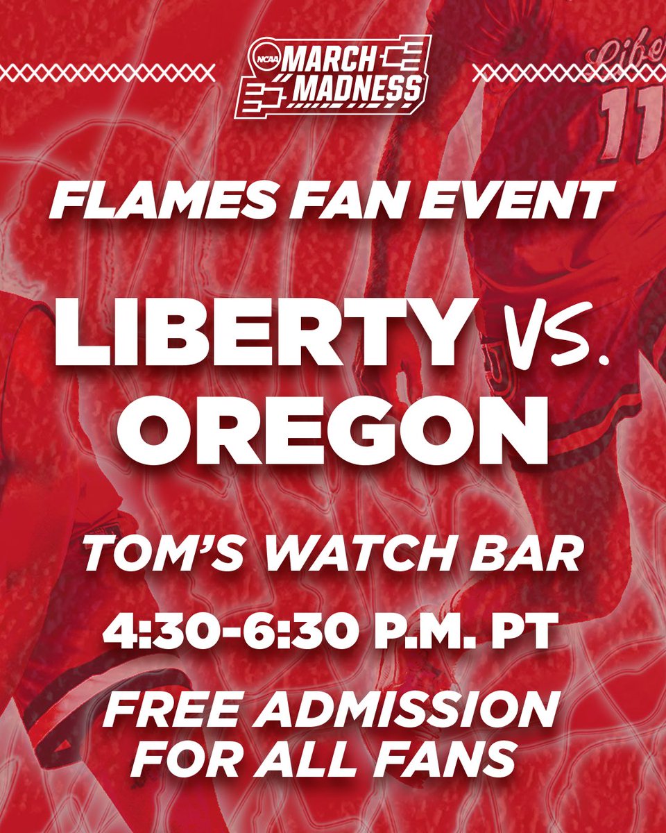 Flames fans headed to Seattle, join us at Tom’s Watch Bar, located across the street from the Climate Pledge Arena, before the Flames take the court for the First Round of the NCAA Tournament! Appetizers will be provided!🏀🔥

More info at LibertyFlames.com/MarchMadness