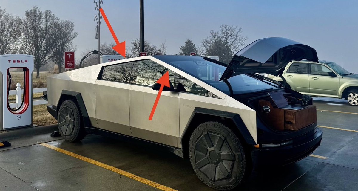 BigBlueWaveUSA's tweet photo. Elon Musk, notorious for cutting safety corners to save a buck (which is another reason to boycott), has been forced to recall 45,000 Tesla Cyber Trucks because of an attachment that can fall off because it was GLUED ON. https://t.co/UEUYnRq1Ww