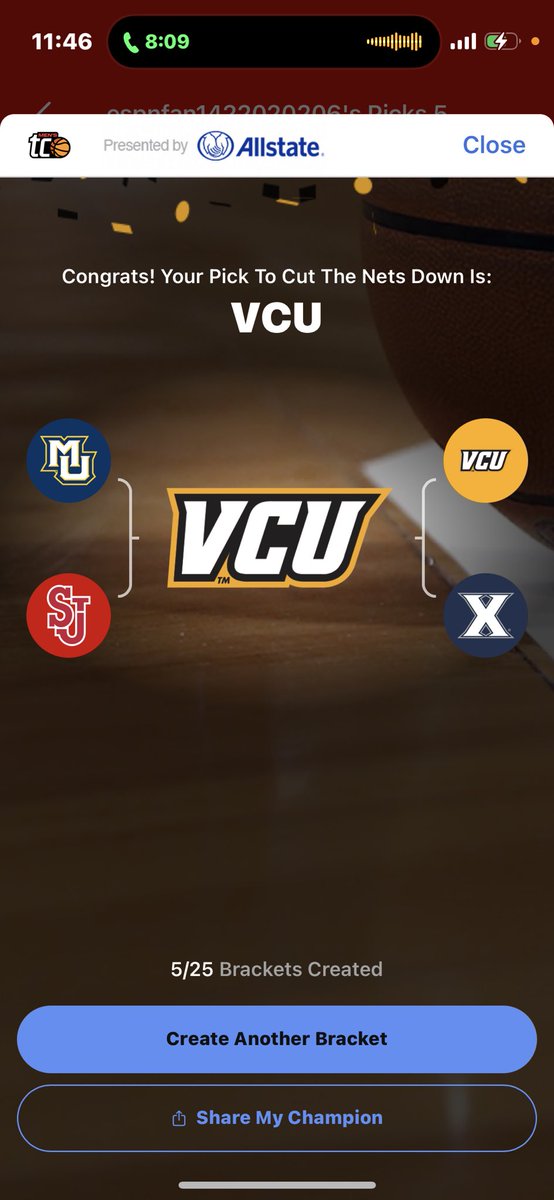How are we feeling about my mom’s bracket?