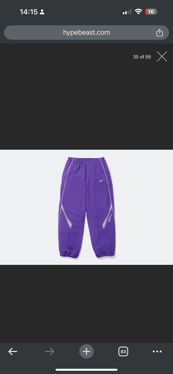 Supreme x Nike tracksuit , medium for sale