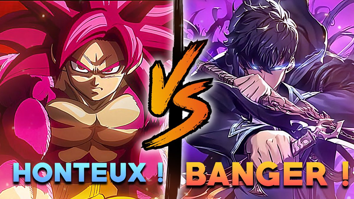 Dragon Ball Daima vs Solo Leveling : qui est vraiment meilleur ? 
 Ne m'insulte pas tout de suite.  
Regarde la vidéo et tu verras que c'est une opposition très pertinente. 
(sinon insulte quand même, c'est bon pour les stats. Oui.)   
📺 vidéo par ici : youtu.be/KtaynPtqzNI