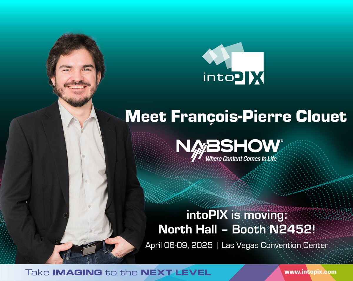 #Sustainability meets innovation at <a href="/NABShow/">NAB Show</a> 

Join François-Pierre Clouet at the IP Showcase as he explores "Sustainable Live Production with JPEG XS" 

Talk: April 6 | 2:00-2:30 PM | West Hall – Tech Chat Theater#intoPIX Booth N2452
Meet him at #NAB2025 zurl.co/ZPZMy