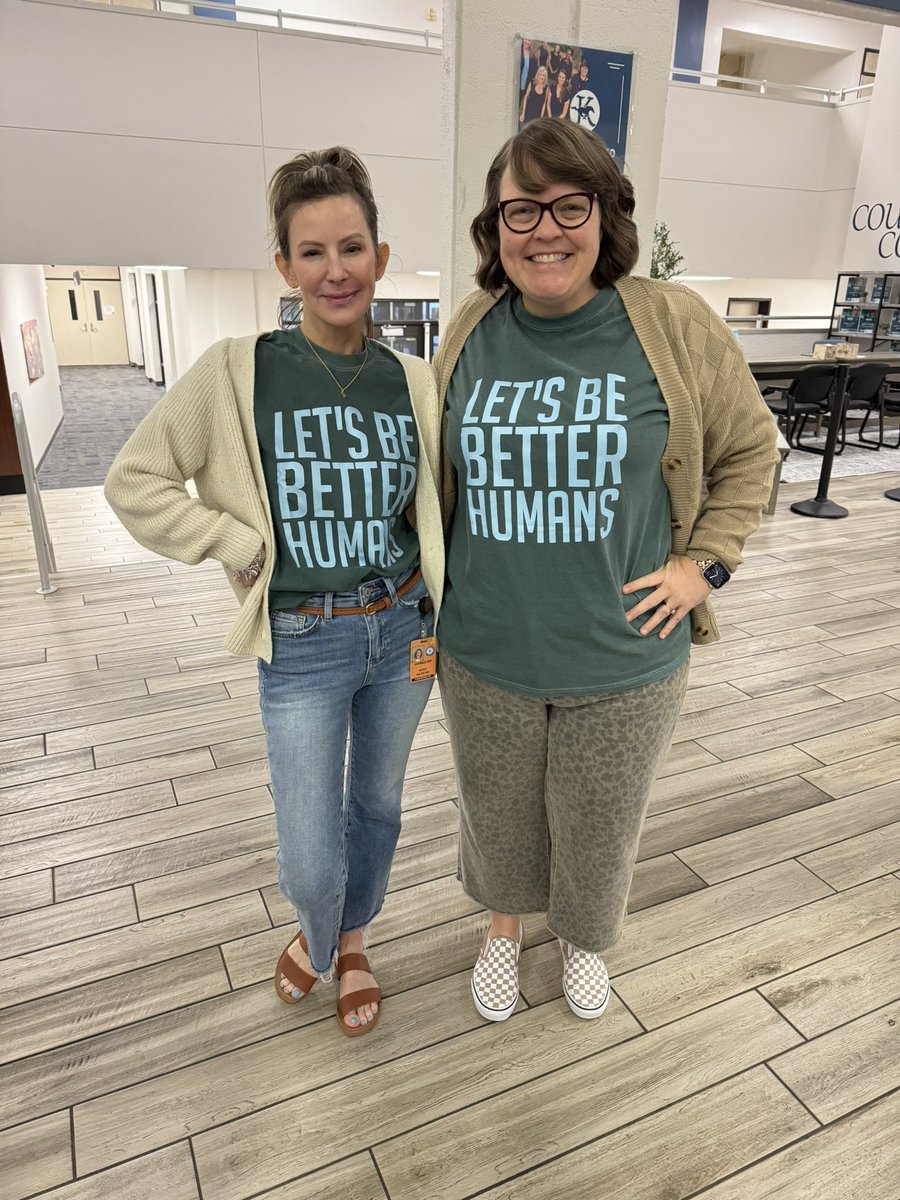 Twinning is winning!! Mrs. Balentine and I are putting a positive message out to our peeps! Kindness matters!! <a href="/HumbleISD_KHS/">Kingwood High School</a> <a href="/HumbleISD_CBS/">HumbleISD_CBS</a> <a href="/HumbleISD/">Humble ISD</a>