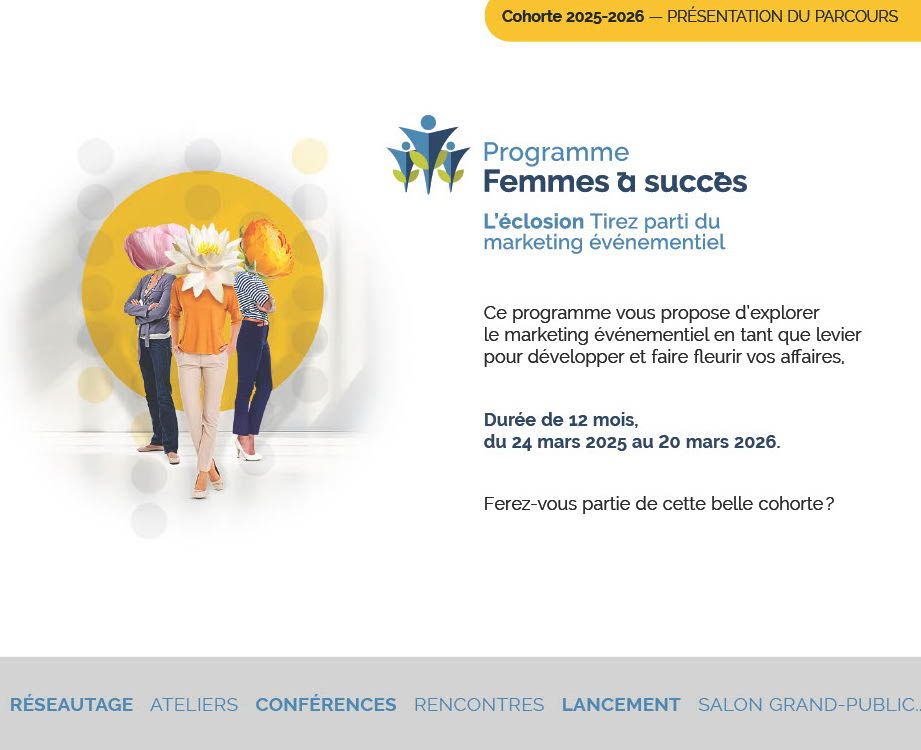 femmesasucces's tweet photo. 🔥 Clôture des inscriptions le 24 mars ! 🔥
Vous êtes �� une décision près de transformer votre entreprise.
C'est le moment d'investir au Canada, investir au Québec, investir en vous !
Le Programme Femmes à Succès est bien plus qu’une formation : https://t.co/I2G5X7mSmN https://t.co/ANCel3HPYf
