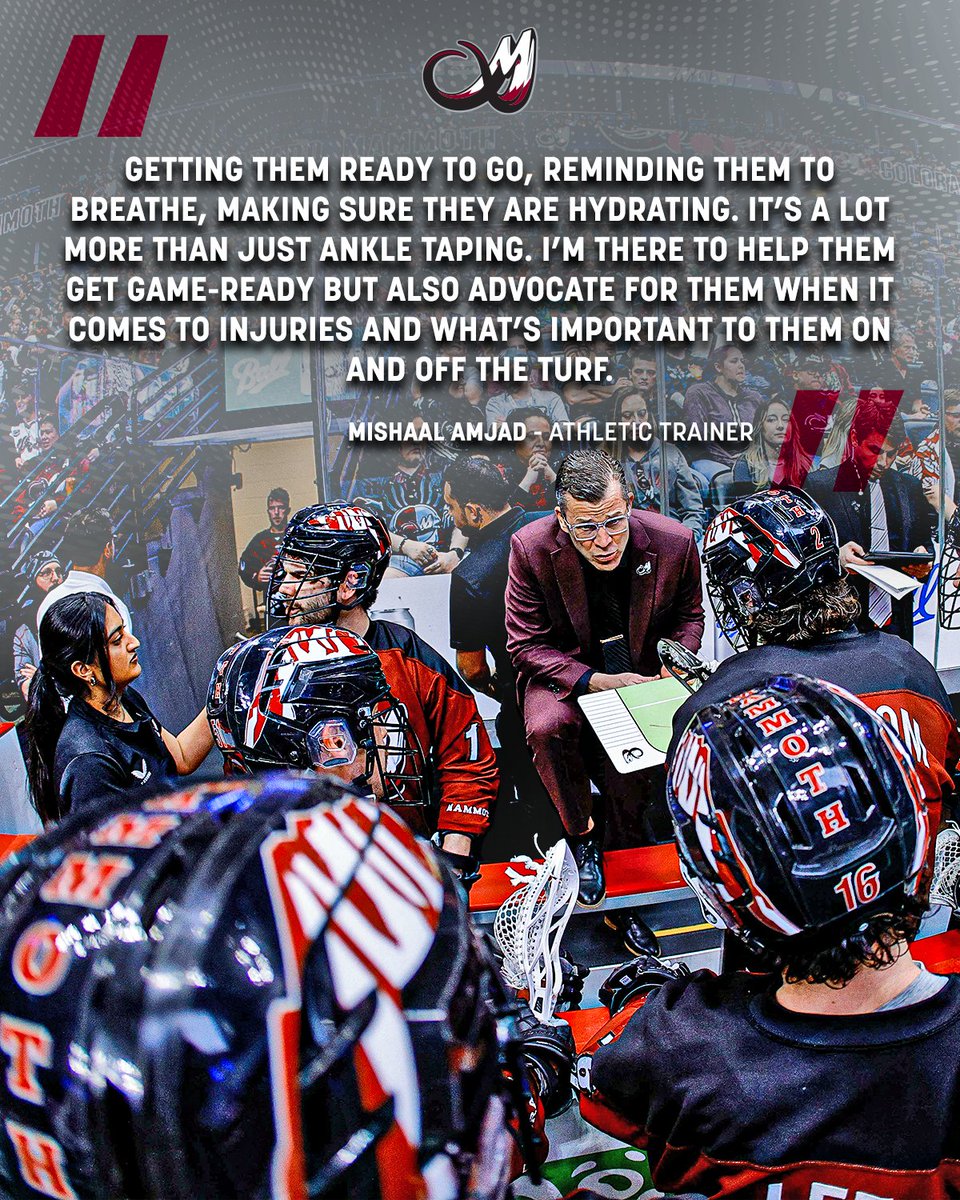 As we continue the celebration of Women's History Month (and for National Athletic Training Month!) we want to introduce the team’s Athletic Trainer, Dr. Mishaal Amjad!

Read Mishaal's full story to hear her insights and perspective as a female athletic trainer in professional