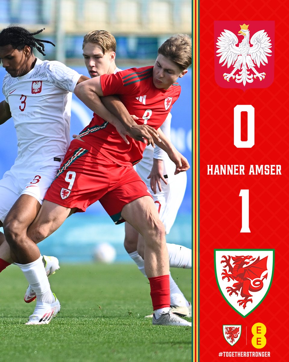 ⏰ HT | 🇵🇱 0-1 🏴󠁧󠁢󠁷󠁬󠁳󠁿

Mannie Barton gives Cymru the lead at the break.