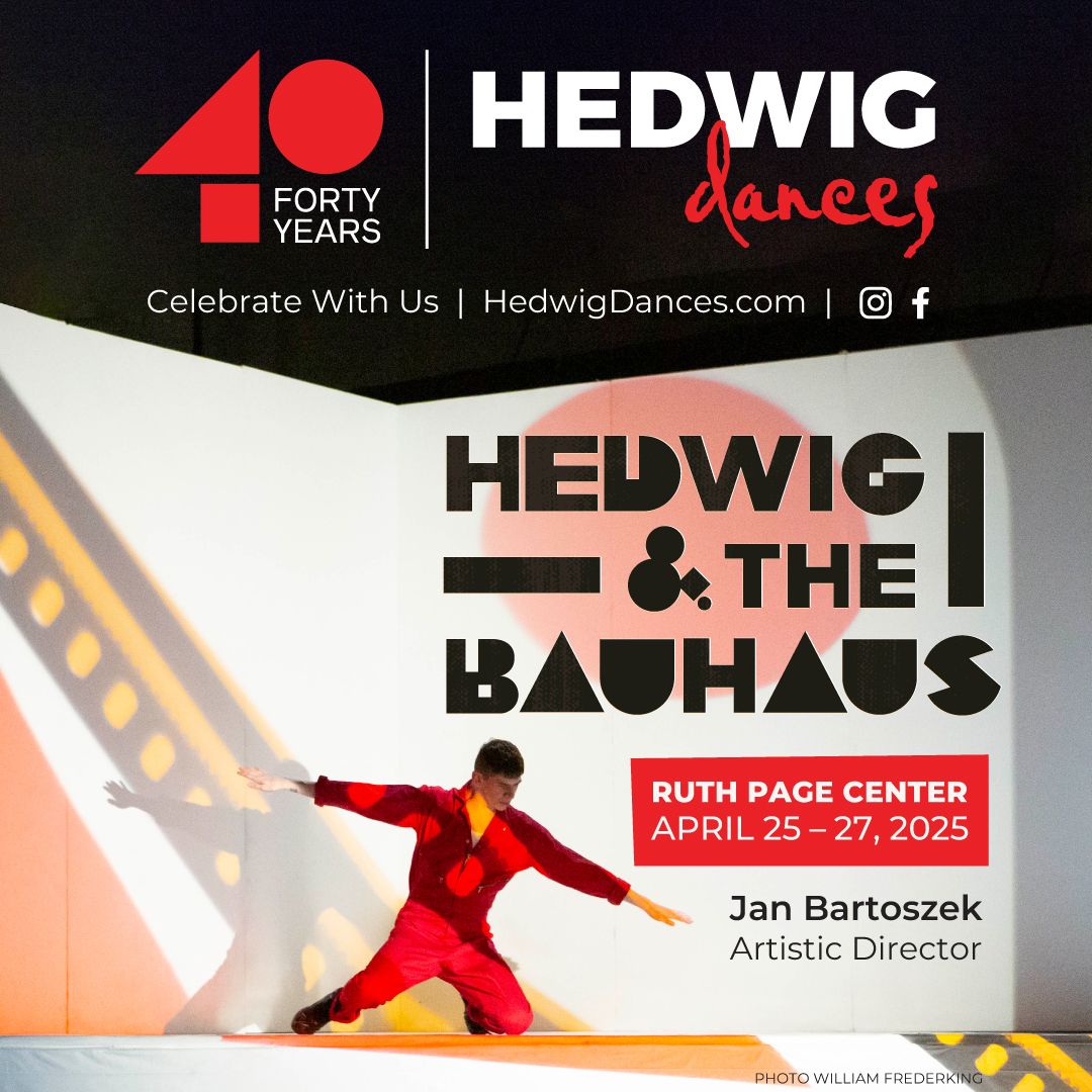 Hedwig + The Bauhaus Spring Performances!

One weekend, two shows, three visually stunning pieces! 

Friday and Saturday: META|MOR|PHOS
Sunday: FUTURA + LIGHTPLAY

April 25, 26 @7:30pm and April 27 <a href="/2/">A 2-loop</a>:30pm at Ruth Page.

Tickets: eventbrite.com/e/hedwig-the-b…