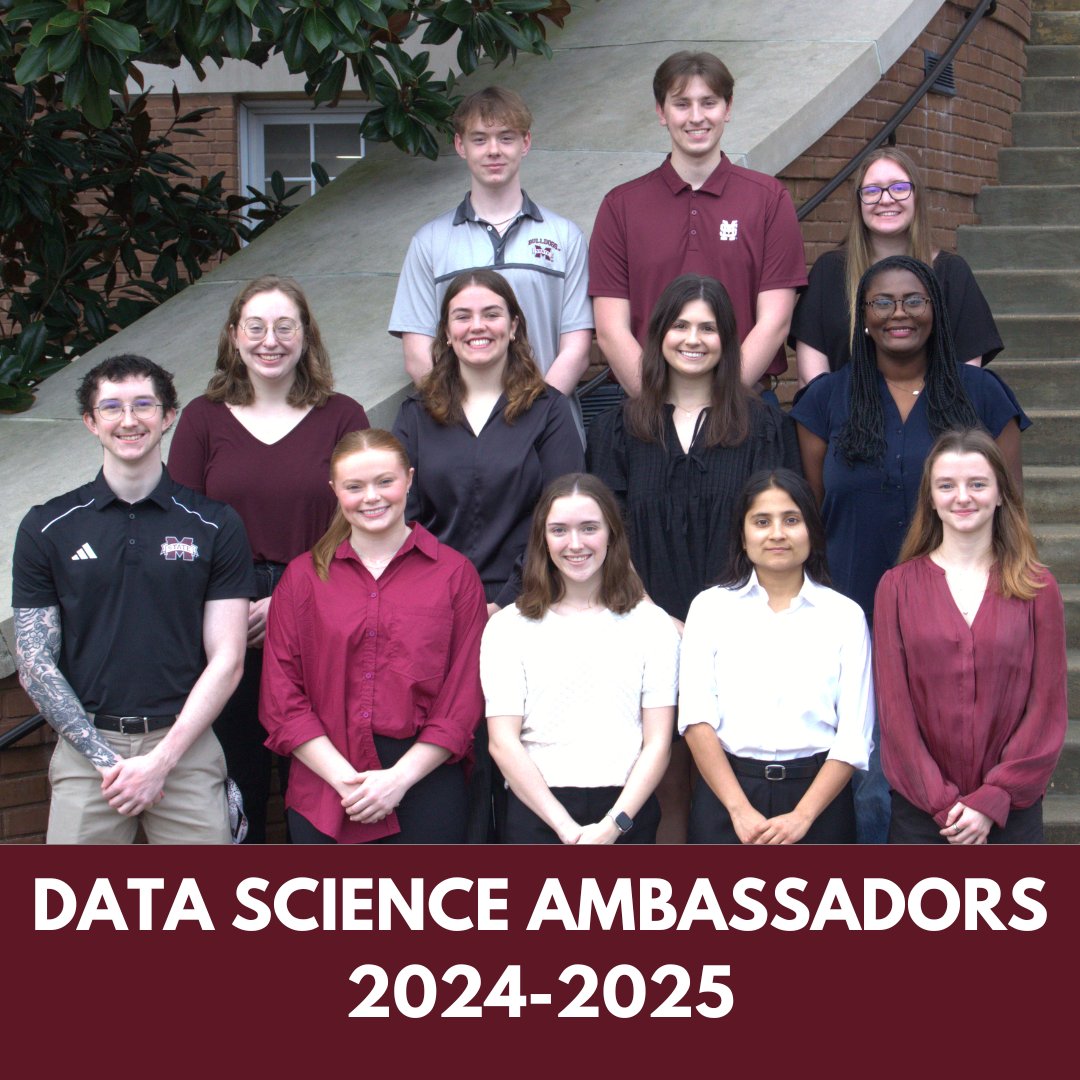 MsStateDataSci's tweet image. We are excited to introduce the first cohort of Data Science Ambassadors!
