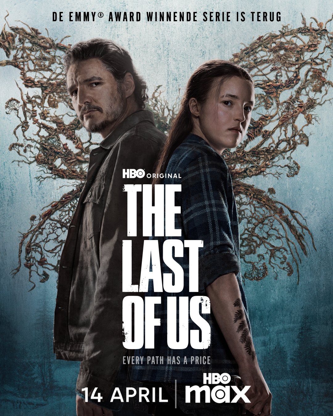 Bella Ramsey & Pedro Pascal op nieuwe Last of Us S2 poster op HBO Max België