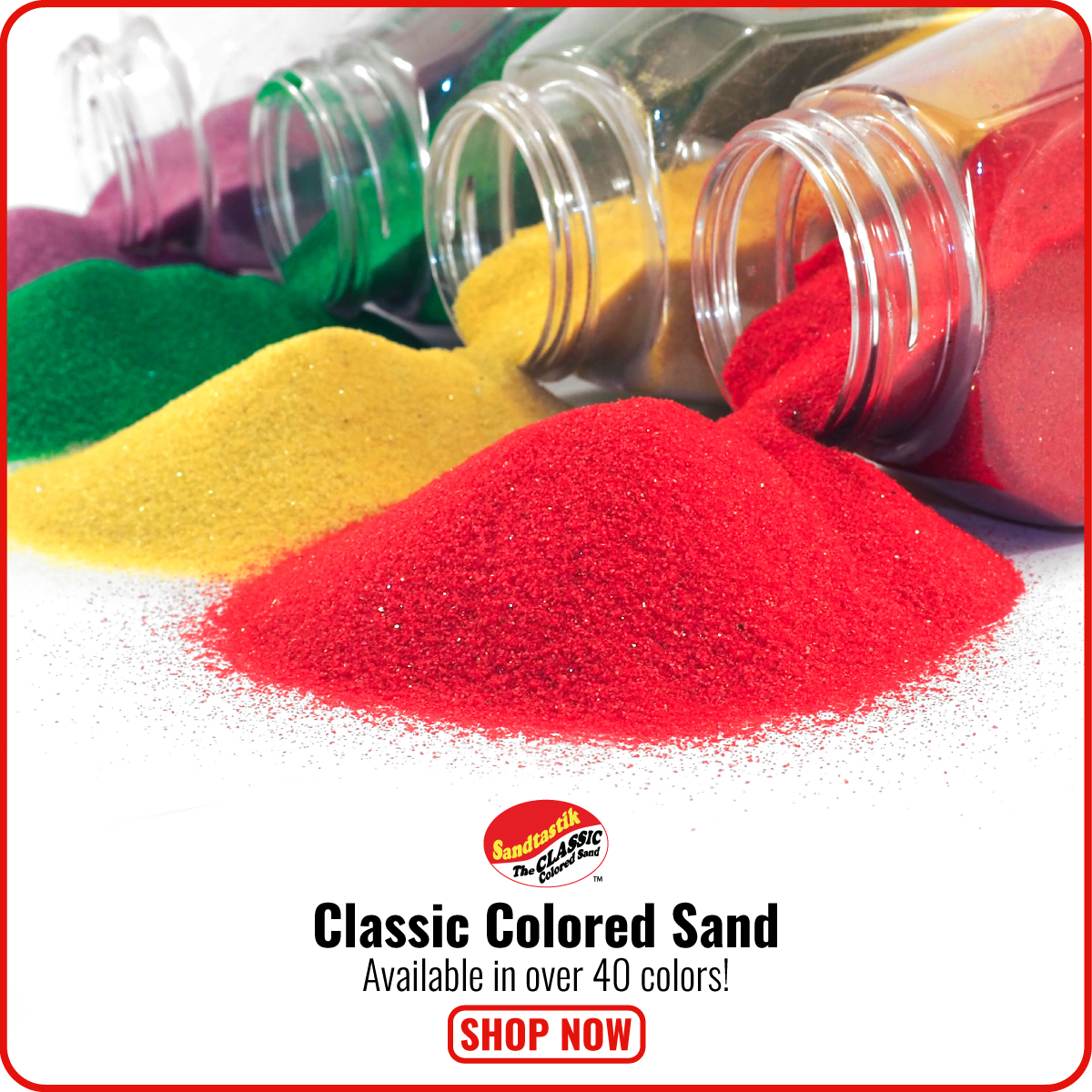 Sandtastik Classic Colored Sand
Available in over 40 colors!

sandtastik.com/sand/classic-c…
