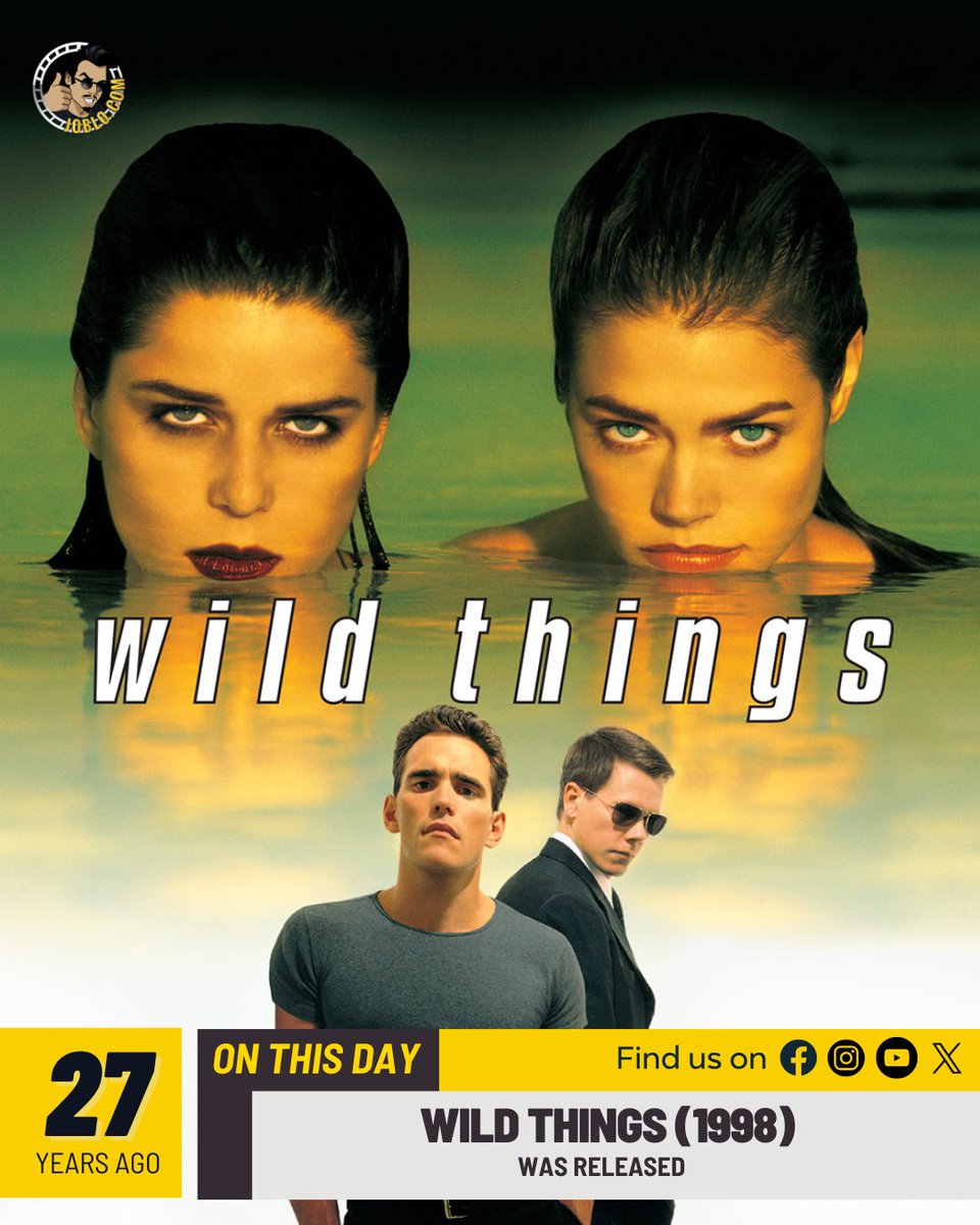 joblocom's tweet image. 27 years ago today, Wild Things (1998) was released! 🎥 

#JoBloMovies #JoBloMovieNetwork #WildThings