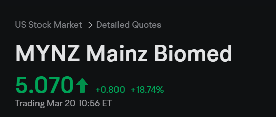 SembilanI_2012's tweet photo. Have you heard about this $MYNZ company? Apparently, their early colorectal cancer detection tech is 70% faster than traditional tests. With a potential growth of 53.2%, it could be an interesting small-cap play. What do you think? $AAPL $TSLA $NVDA $AMZN https://t.co/N2wOxzvA8D