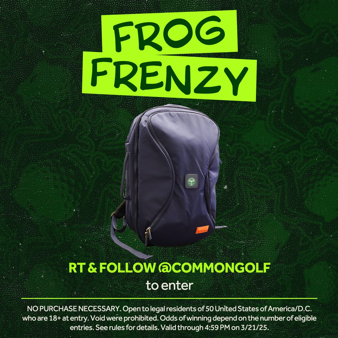 The perfect bag for work, or play, could be yours…

All you need to do is RT and follow us to enter!

#FrogFrenzy | Official rules: bit.ly/rules-x