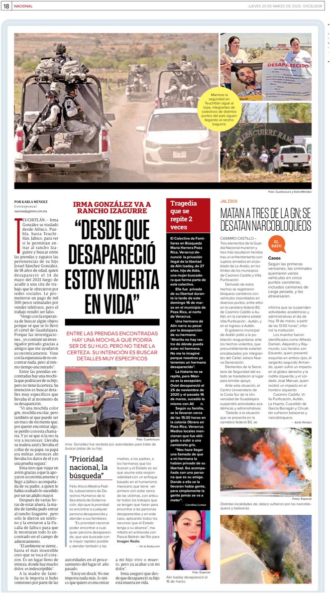 letroblesrosa's tweet photo. ENORME trabajo de los corresponsales de @Excelsior 

La tragedia de las fosas clandestinas en nuestro país. 

https://t.co/TmskZtQW3E https://t.co/QhNma7rdsn