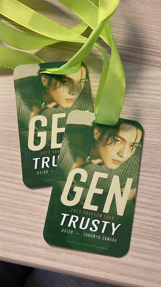 Noodlezgalore's tweet photo. Got my GA lanyard for @yugyeom tonight!! Thank you @FanEtiquette_ 

#YUGYEOM #2025YUGYEOMTOUR
#2025TRUSTY_IN_NA
#2025TRUSTY_IN_TORONTO 
#YugyeomInToronto https://t.co/9hxaf8OHGJ