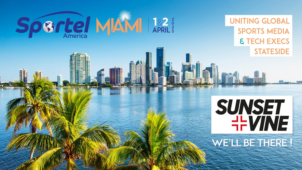 Roll on the 1st April 🇺🇸

In just under two weeks time we'll be in Miami for SPORTELs much-anticipated return to the United States! 🙌