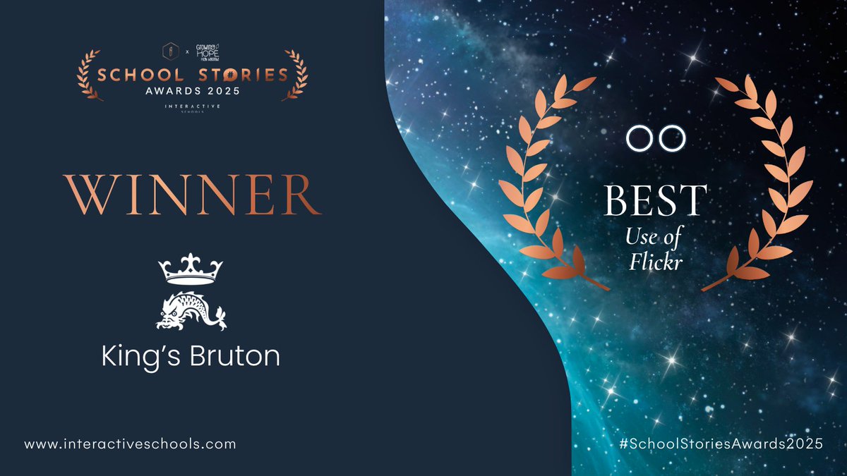 SchoolStoriesTV's tweet photo. #SchoolStoriesAwards25 - Winner Announcement 📷 ✨ Best Use Of Flickr

@KingsBruton

All winners ➡️ /schoolbyt.es/2025winners

#InspiringSchools https://t.co/YJXopzM4JZ
