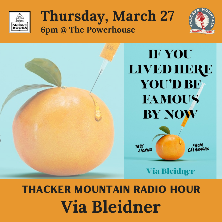 SquareBooks's tweet photo. ๐Join us at Thacker Mountain Radio Hour next Thursday, featuring Via Bleidner for If You Lived Here You'd Be Famous By Now. ๐ฅ๐
Learn more about this event: https://t.co/AdCT4Mjuw0
#viableidner #squarebooks #ThackerMountainRadio https://t.co/PXxitsZAuF