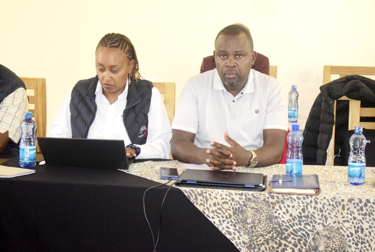 MachakosTourism's tweet photo. Today, Machakos County Tourism CO Mr. Stephen Mulei welcomed the PS State Department of Wildlife Ms Sylvia Museiya as well as COs from other counties to the ongoing COG quarterly meeting for County Chief Officers in Charge of Tourism and Wildlife at the Stoni Athi Resort. https://t.co/YUYYPMhjbd