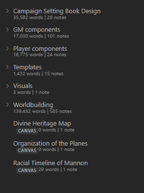 WorldofMannon's tweet photo. Finally took the time to reorganize my #Obsidian vault with all of my #Mannon files. Thankfully I had places to move all of the different components I am leaving behind from 5e. Gotta make this migration to C&C count for something!
#playCnC #CastlesandCrusades #worldbuilding https://t.co/XGtZWpzliZ
