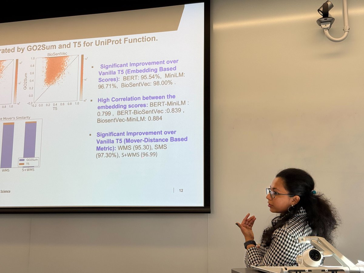 kiharalab's tweet photo. Pictures from the CS graduate symposium last week. Swagarika Giri talked about her work on Go2Sum, protein function summarizer, and Daisuke Kihara was on a faculty panel discussion. https://t.co/vagEhLkZea https://t.co/hiYn3Pu91h